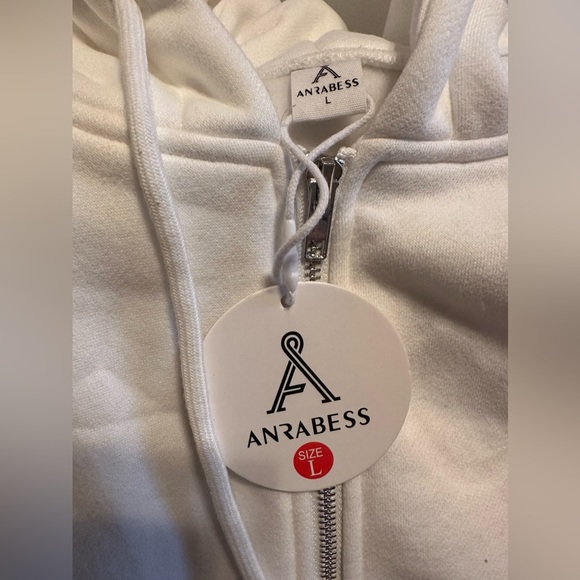 ANRABESS Women's Oversized Zip Up Hoodie Y2K Casual Drawstring Jacket NW… - Picture 10 of 10